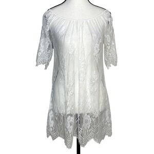 Avidlove Lace Tunic Dress Top Women S Sheer Fairycore Ethereal Romantic Festival